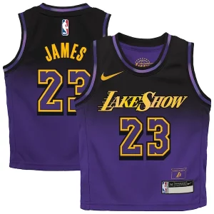 LeBron James Los Angeles Lakers Nike Stylish Preschool 2024/25 Swingman Player Jersey City Edition Purple