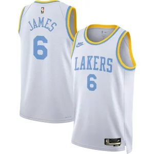 LeBron James Los Angeles Lakers Nike Swingman Jersey Premium Classic Edition White
