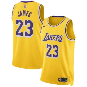 LeBron James Los Chic Angeles Lakers Nike Unisex Swingman Jersey Association Edition Gold