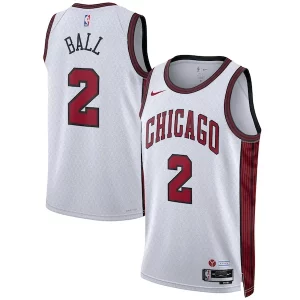 Lonzo Ball Chicago Bulls Nike Eye - catching Unisex 2022/23 Swingman Jersey City Edition White