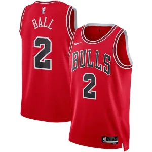 Lonzo Ball Chicago Bulls Nike Unisex Swingman Jersey Icon Edition Elegant Red