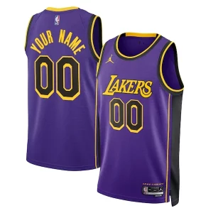 Los Angeles Lakers Jordan Brand Unisex 2022/23 Swingman Custom Jersey Statement Edition Stylish Purple