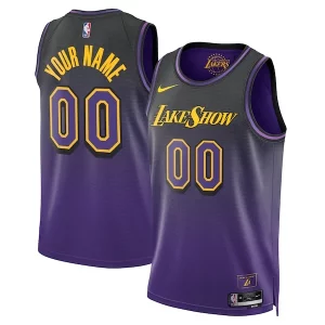 Los Angeles Lakers Nike Gorgeous Unisex 2024/25 Custom Swingman Jersey City Edition Purple