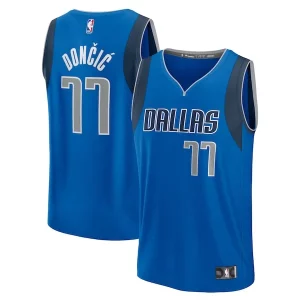 Luka Dončić Dallas Mavericks Fast Break Replica Player Jersey Icon Edition Fabulous Blue