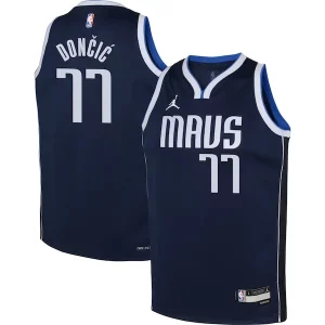 Luka Doncic Dallas Mavericks Jordan Brand Youth Swingman Gorgeous Jersey Statement Edition Navy