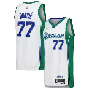 Luka Dončić Dallas Mavericks Nike Elegant Swingman Player Jersey City Edition White
