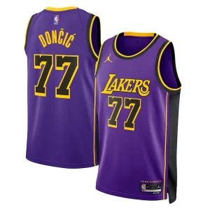 Luka Dončić Los Angeles Lakers Jordan Brand Statement Edition Unique Swingman Jersey Purple