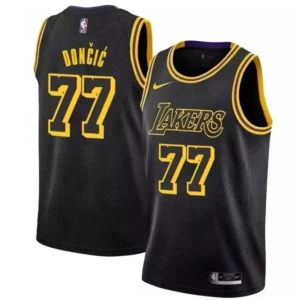 Luka Fabulous Dončić Los Angeles Lakers Nike Mamba Edition Jersey Black