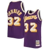 Magic Johnson Los Angeles Lakers 1984/85 Hardwood Classics Authentic Jersey Purple/Gold Trendy