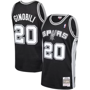 Manu Ginobili San Antonio Eye - catching Spurs 2002 03 Hardwood Classics Player Swingman Jersey Black