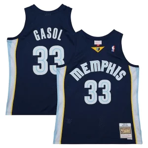 Marc Gasol Trendy Memphis Grizzlies 2008/09 Hardwood Classics Swingman Throwback Jersey Navy