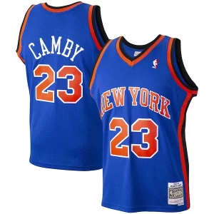 Marcus Camby Premium New York Knicks 1998/99 Hardwood Classics Swingman Jersey Blue