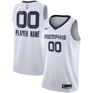 Memphis Grizzlies Nike 2020/21 Swingman Custom Unique Jersey Association Edition White