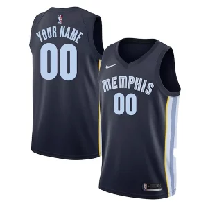 Memphis Grizzlies Nike Unique Swingman Custom Jersey Navy Icon Edition