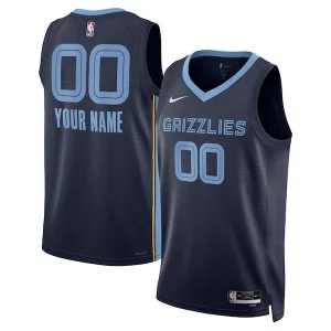 Memphis Grizzlies Nike Unisex Swingman Custom Jersey Navy Elegant Icon Edition