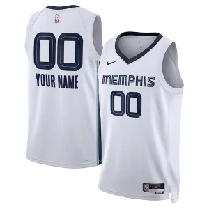 Memphis Grizzlies Nike Unisex Swingman Custom Jersey White Premium Association Edition