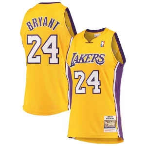 Men's Elegant Los Angeles Lakers Kobe Bryant Gold Hardwood Classics 2008 09 Authentic Jersey