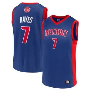 Men's Killian Hayes Blue Stylish Detroit Pistons Team Player Jersey