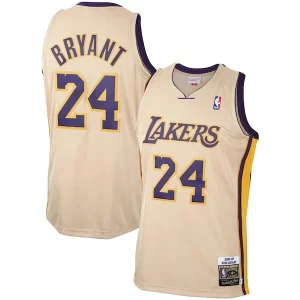 Men's Los Premium Angeles Lakers Kobe Bryant Gold 2008 09 Hardwood Classics Authentic Player Jersey