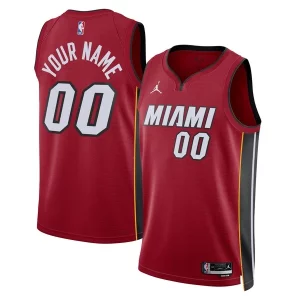 Miami Heat Jordan Brand Unisex 2022/23 Swingman Custom Jersey Statement Edition Eye - catching Red