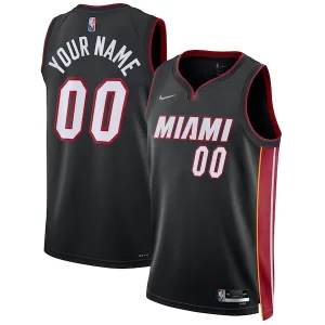 Miami Heat Nike 2021/22 Diamond Swingman Custom Trendy Jersey Icon Edition Black