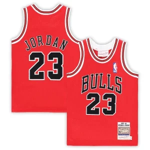 Michael Elegant Jordan Chicago Bulls Toddler 1997/98 Hardwood Classics Authentic Jersey Red/Black/White