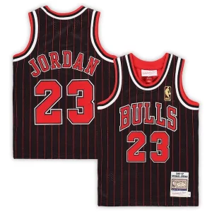 Michael Jordan Chicago Bulls Toddler Stylish 1996/97 Hardwood Classics Authentic Jersey Black/Red/White
