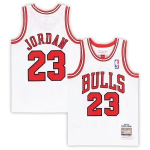 Michael Jordan Chicago Bulls Unique Preschool 1997/98 Hardwood Classics Authentic Jersey White/Black/Red