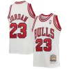 Michael Jordan Chicago Bulls Youth 1997/98 Hardwood Classics Authentic Jersey White/Black/Red Chic