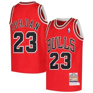 Michael Jordan Chicago Bulls Youth Hardwood Classics Gorgeous 1997/98 Authentic Jersey Red