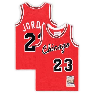 Michael Jordan Chicago Eye - catching Bulls Toddler Hardwood Classics 1984/85 Authentic Swingman Jersey Red