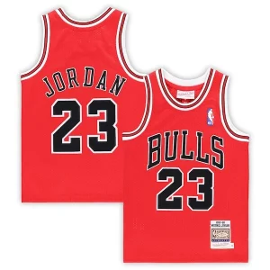 Michael Stylish Jordan Chicago Bulls Preschool 1997/98 Hardwood Classics Authentic Jersey Red/Black/White