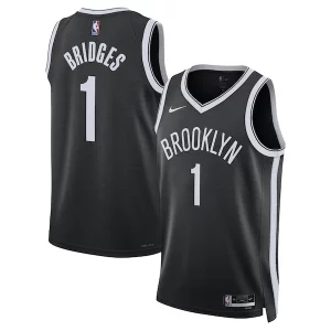 Mikal Bridges Brooklyn Nets Nike Unisex Swingman Jersey Icon Edition Elegant Black