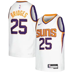 Mikal Bridges Phoenix Suns Nike Youth Swingman Jersey Association Trendy Edition White/Purple