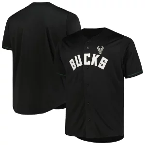 Milwaukee Bucks Profile Big & Tall Pop Chic Jersey Black