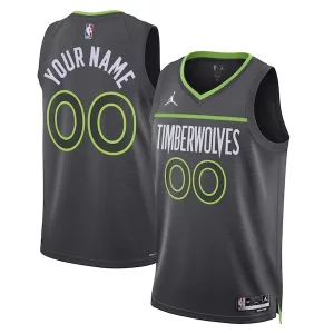 Minnesota Timberwolves Jordan Brand Unisex 2022/23 Swingman Unique Custom Jersey Statement Edition Black