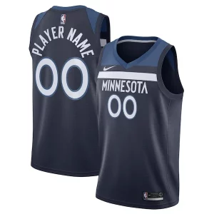 Minnesota Timberwolves Nike Swingman Custom Stylish Jersey Navy Icon Edition