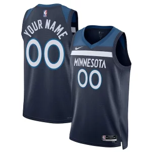 Minnesota Timberwolves Nike Unisex Swingman Custom Jersey Chic Navy Icon Edition