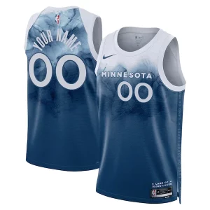 Minnesota Timberwolves Nike Unisex Unique 2023/24 Custom Swingman Jersey Blue City Edition