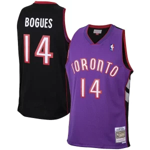Muggsy Unique Bogues Toronto Raptors 2001/02 Hardwood Classics Swingman Jersey Purple