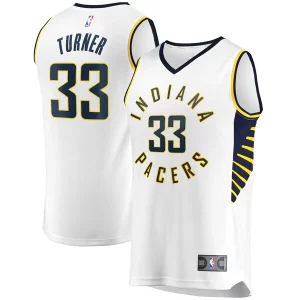 Myles Chic Turner Indiana Pacers Fast Break Replica Player Jersey White Association Edition