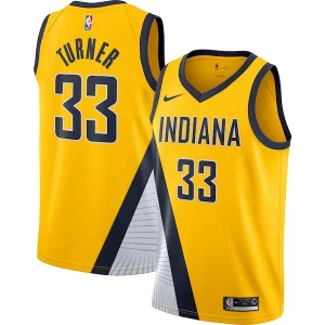 Myles Turner Indiana Pacers Nike Swingman Jersey Gold Trendy Statement Edition