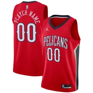 New Orleans Pelicans Jordan Brand Swingman Custom Jersey Statement Unique Edition Red