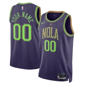 New Orleans Pelicans Nike Chic Unisex 2024/25 Custom Swingman Jersey City Edition Purple