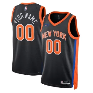 New York Knicks Nike Unisex 2022/23 Swingman Custom Jersey City Edition Elegant Black