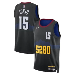 Nikola Jokic Denver Elegant Nuggets Nike Unisex 2023/24 Swingman Jersey Black City Edition