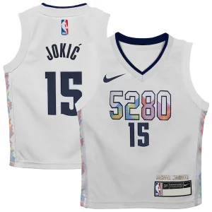 Nikola Jokic Denver Nuggets Nike Toddler 2024/25 Swingman Player Jersey City Eye - catching Edition White