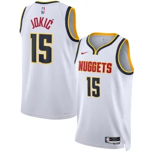Nikola Jokic Elegant Denver Nuggets Nike Unisex Swingman Jersey Association Edition White/Navy