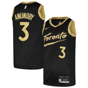OG Anunoby Toronto Raptors Nike Swingman Player Jersey City Edition Black Elegant