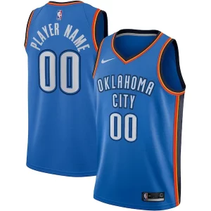 Oklahoma City Thunder Nike Swingman Custom Jersey Chic Blue Icon Edition